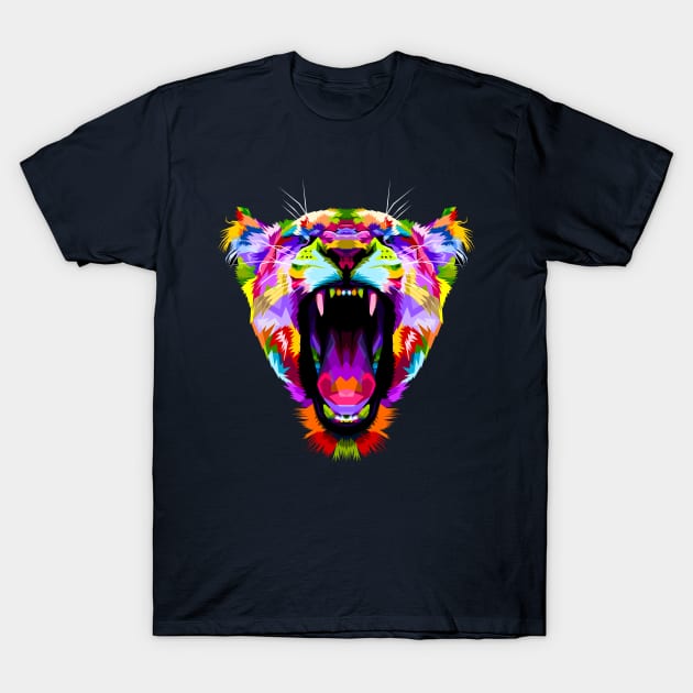 Angry Lion T-Shirt by King Tiger